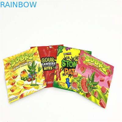 1lb 3.5g พลาสติก MOPP VMPET UV Spot Pouch 120mic Childproof Mylar Ziplock Bag