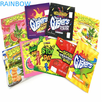 ถุงซิปล็อคแบบใช้ซ้ำได้ 120mic CMYK ถุง Mylar ที่ทนทานต่อเด็ก