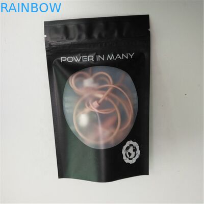 CMYK Gravnre ถุงบรรจุภัณฑ์ซิปพลาสติก SGS VMPET 10C กระเป๋าใส่เครื่องประดับพลาสติก