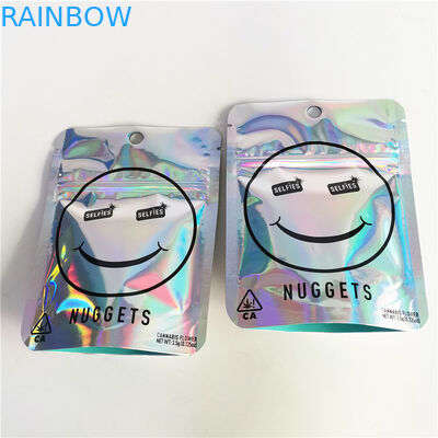 3.5g Cbd บรรจุภัณฑ์ธูปสมุนไพร Matte Glossy 12C VMPET Cbd Zipper Bag