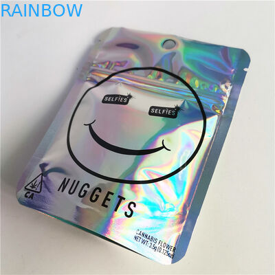 3.5g Cbd บรรจุภัณฑ์ธูปสมุนไพร Matte Glossy 12C VMPET Cbd Zipper Bag