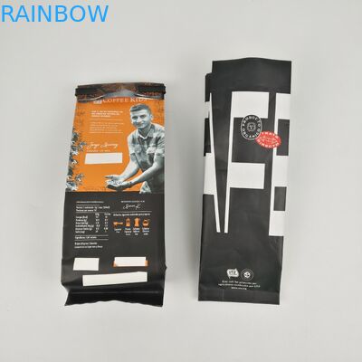 ถุงบรรจุก้นแบน CMYK ขนาด 200 มม. SGS 12C PE Side Gusset Zipper Bag