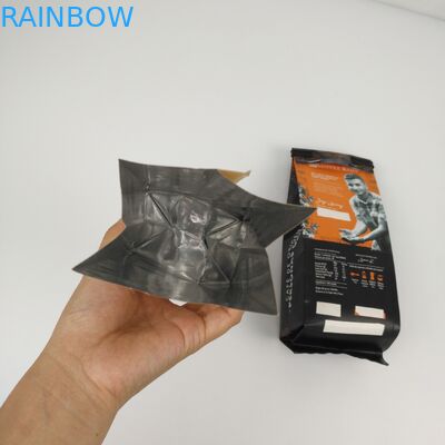 ถุงบรรจุก้นแบน CMYK ขนาด 200 มม. SGS 12C PE Side Gusset Zipper Bag