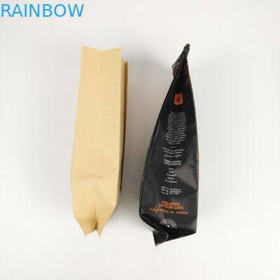 ถุงบรรจุก้นแบน CMYK ขนาด 200 มม. SGS 12C PE Side Gusset Zipper Bag