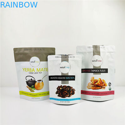 อาหารเกรด 120mic อลูมิเนียมฟอยล์ถุงพลาสติก SGS CMYK Gravure พิมพ์