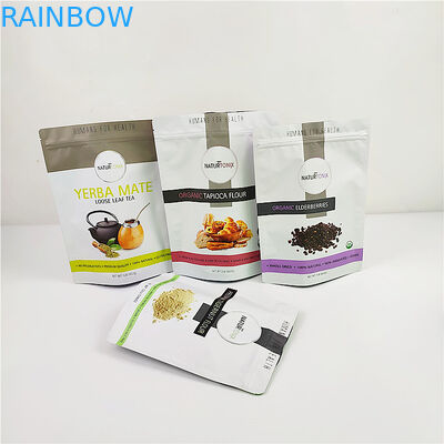 100mic CMYK ถุงบรรจุภัณฑ์พลาสติกซีเรียล ISO Gravure Mylar Stand Up Pouch