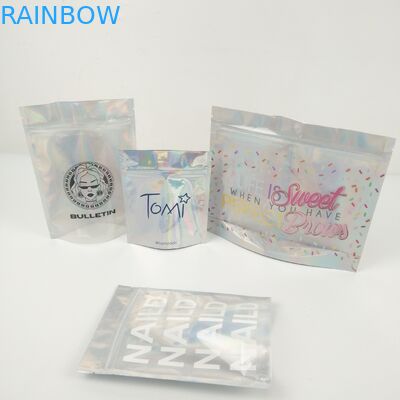 1.2c Mpet CMYK Ziplock ถุงบรรจุภัณฑ์พลาสติก VMPET Gravure สำหรับเครื่องประดับเครื่องสำอาง