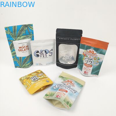 CMYK 200mic Matte Aluminium Foil Pouches กระเป๋าซิป VMPET Gravure Doypack