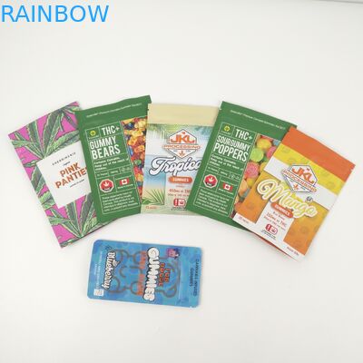 CMYK 200mic Matte Aluminium Foil Pouches กระเป๋าซิป VMPET Gravure Doypack