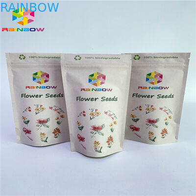 Pa 1.5c 80mic กระดาษคราฟท์ Ziplock ถุง Vmpet ลามิเนตอ่อนนุชบรรจุภัณฑ์ถุง