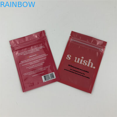 120mic MOPP Gravure Mylar Zipper Bag 0.7c Al พร้อมหน้าต่างด้านหน้าที่ชัดเจน