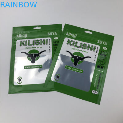 บรรจุภัณฑ์ถุงพลาสติกคราฟท์ SGS CMYK VMPET NY CPP สำหรับเนื้อ Jerky