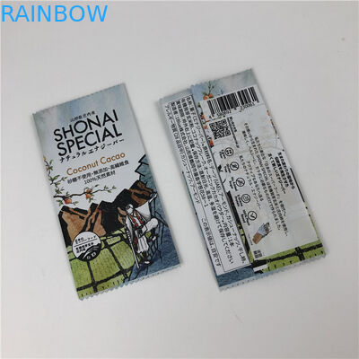 กลับปิดผนึกถุงที่กำหนดเองเกรดอาหารพลาสติกห่อบาร์กราโนล่าบาร์สำหรับบรรจุภัณฑ์ช็อคโกแลต / บาร์พลังงาน