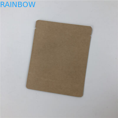 Aluminized กันน้ำบรรจุภัณฑ์อาหารสามด้านซีลถุงกระดาษคราฟท์ Drip Fliter อาหารเกรดแพ็คเก็ตอาหาร