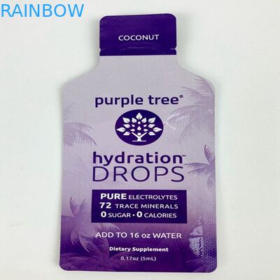 แพ็คพลาสติก Mylar Soft Touch พิมพ์แบบกำหนดเองพิเศษ Delta 8 กระเป๋าใส่เครื่องสำอางครีมแชมพูซองกินได้