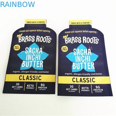 พิมพ์ดิจิตอลที่กำหนดเองรูปร่างน้ำมันมะพร้าวซอง Mylar อาหารถุงแบนขนมถุงขนมสำหรับวัชพืชFlower