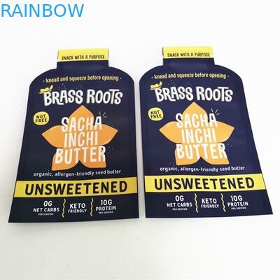 พิมพ์ดิจิตอลที่กำหนดเองรูปร่างน้ำมันมะพร้าวซอง Mylar อาหารถุงแบนขนมถุงขนมสำหรับวัชพืชFlower