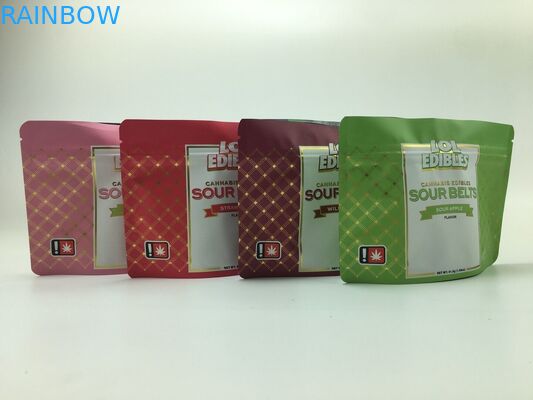 ที่กำหนดเองพิมพ์สามด้านซีลถุงน้ำมันใบยาสูบวัชพืชสมุนไพร CBD น้ำมันแคปซูลซิป Bag