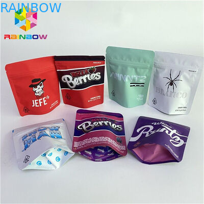 ที่กำหนดเองพิมพ์สามด้านซีลถุงน้ำมันใบยาสูบวัชพืชสมุนไพร CBD น้ำมันแคปซูลซิป Bag