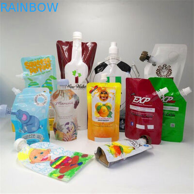 ถุงพลาสติกพวยกันน้ำถุง mylar ขายส่งสำหรับน้ำผลไม้อาหารเด็กนมชาถุงอาหารบรรจุภัณฑ์แพ็คเก็ต