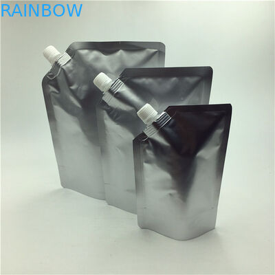 ส่วนบุคคลปรับแต่ง 1 ลิตรของเหลวยืนขึ้นกระเป๋าเคลือบพิมพ์ฉลากน้ำมันเมล็ดพวยกระเป๋า