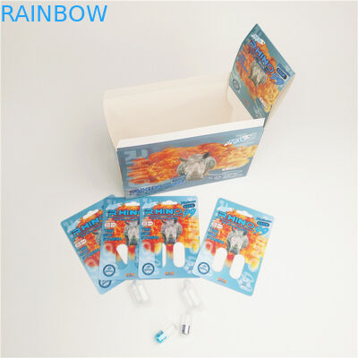Libigrow 3d Lenticular Rhino Sex Pill การ์ด 200mic Blister Paper Cards