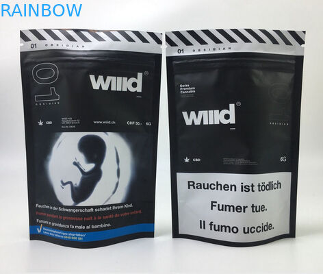 ถุงอาหาร Runtz Mylar Ziplock บรรจุภัณฑ์ที่บริโภคได้ Uv Spot MOPP CMYK Gravure