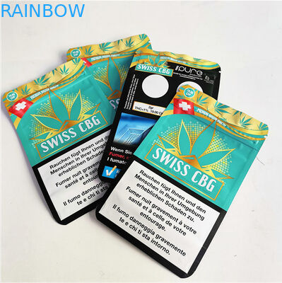 ถุงอาหาร Runtz Mylar Ziplock บรรจุภัณฑ์ที่บริโภคได้ Uv Spot MOPP CMYK Gravure