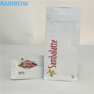 Degassing Valve Matte Coffee Pouch 110mic CMYK MOPP กระเป๋าซิปด้านล่างแบบแบน