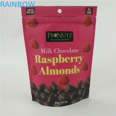 VMPET CMYK ถุงพลาสติกที่รับประทานได้ชิปช็อกโกแลตปิดผนึกด้วยความร้อน 1.2C