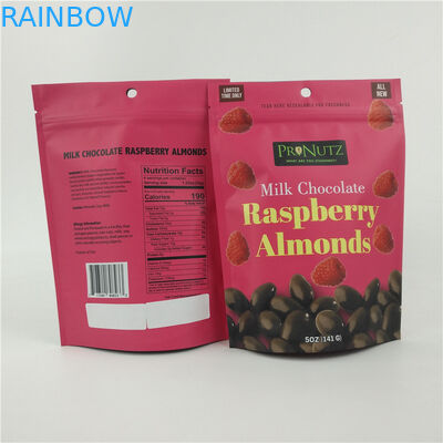 VMPET CMYK ถุงพลาสติกที่รับประทานได้ชิปช็อกโกแลตปิดผนึกด้วยความร้อน 1.2C