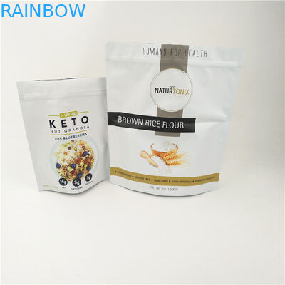 CMYK CPP ถุง Mylar แบบผนึก Frosted Stand Up Doypack Zipper 120mic MOPP