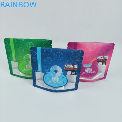 10C Gravure Stand Up กระเป๋าซิป Die Cut 3.5g 7g Weed Hemp MOPP 120mic