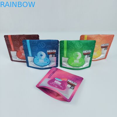 10C Gravure Stand Up กระเป๋าซิป Die Cut 3.5g 7g Weed Hemp MOPP 120mic