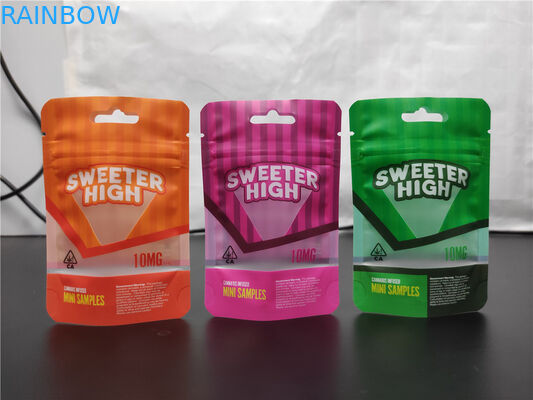 CBD Candy food Stand up mylar bag บรรจุภัณฑ์พลาสติกกันกลิ่น