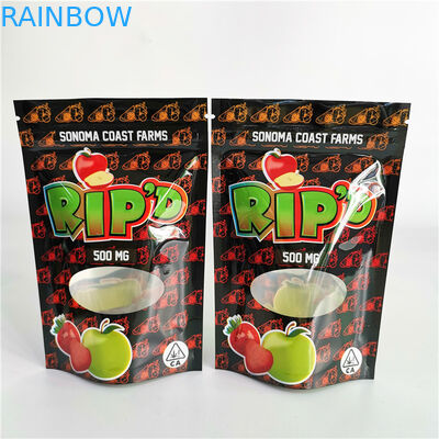 CBD Candy food Stand up mylar bag บรรจุภัณฑ์พลาสติกกันกลิ่น