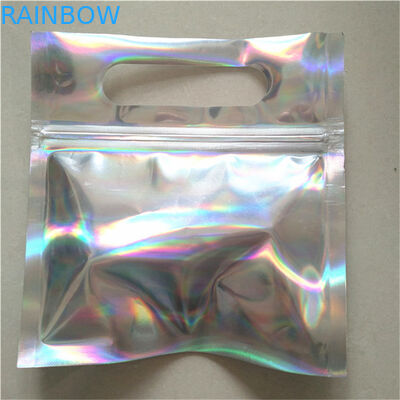 Gummy Candies โฮโลแกรมเกรดอาหารยืนขึ้นกระเป๋า CYMK การพิมพ์ดิจิตอลพร้อมรู