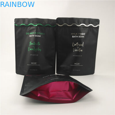 กระเป๋าซิปแบบตั้งขึ้นเองแบบปรับได้สำหรับ Body Scrub Sea Salt