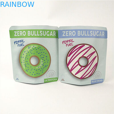 กราเวียร์พิมพ์บรรจุภัณฑ์อาหารถุง Ziplock เกรดอาหารสำหรับขนมคุกกี้