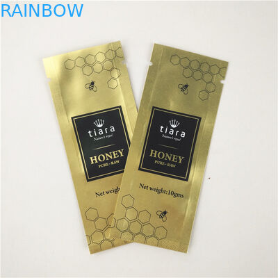 น้ำเชื่อมน้ำผึ้งสามด้านถุงซีล CMYK 10C Gravnre พิมพ์ทนทานผนึกได้