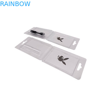 บรรจุภัณฑ์หอยพลาสติกแบบฝาพับพร้อมบัตรใส่พลาสติกสำหรับบุหรี่