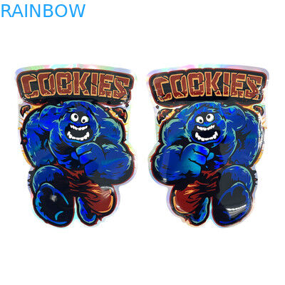 Soft Touch Mylar Foil มินิกระเป๋า Die Cut ทรงกลมด้วย Ziplock