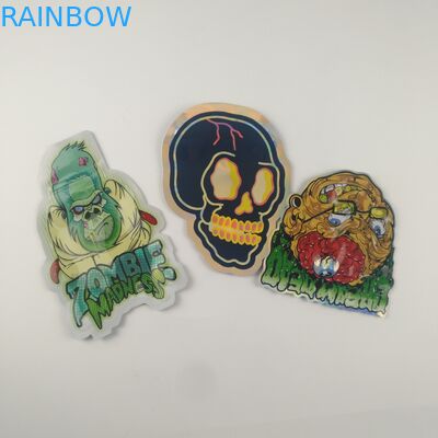 Gummies Jelly Cannabis ถุงพลาสติกบรรจุภัณฑ์ Die Cut ถุงซิปแบบกำหนดเอง 3.5g