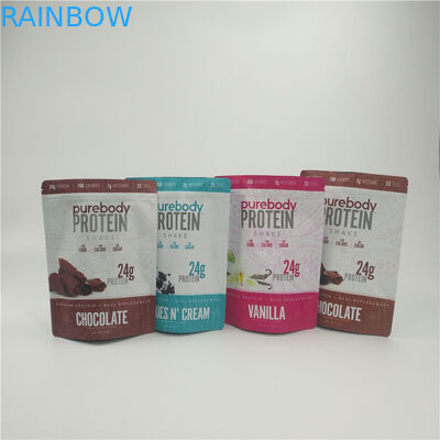 บรรจุภัณฑ์ถุงขนมพลาสติก CBD ยืนขึ้นถุงซิปพิมพ์ CMYK