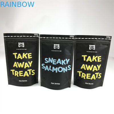 CMYK พิมพ์ถุงพลาสติกบรรจุภัณฑ์กระดาษคราฟท์ถุงอาหารสุนัข