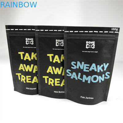 CMYK พิมพ์ถุงพลาสติกบรรจุภัณฑ์กระดาษคราฟท์ถุงอาหารสุนัข