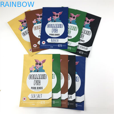 ถุงซิปล็อคพลาสติก Mylar ซีลสามด้าน Resealable Smell Proof