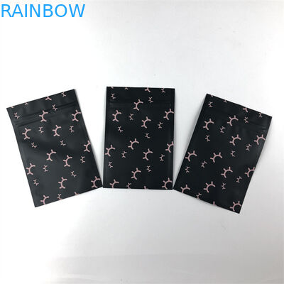 Resealable Mylar อลูมิเนียมฟอยล์ Zip Lock ถุงพลาสติก Three Side Seal