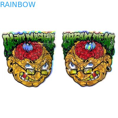 ถุงซิปล็อค Mylar พิมพ์แบบกำหนดเอง Heat Seal Gummies ถุงซิปสแน็คอลูมิเนียมฟอยล์