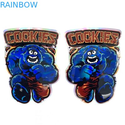 ถุงซิปล็อค Mylar พิมพ์แบบกำหนดเอง Heat Seal Gummies ถุงซิปสแน็คอลูมิเนียมฟอยล์